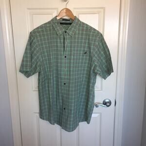 Sean John NWOT Button Front Shirt Green Sizes XL